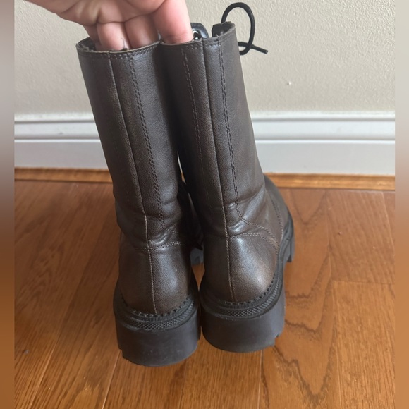 Black Lace-Up Combat Boots size 38 - Picture 4 of 7